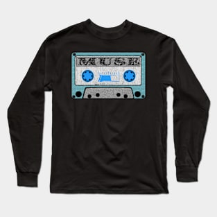 muse blue cassette Long Sleeve T-Shirt